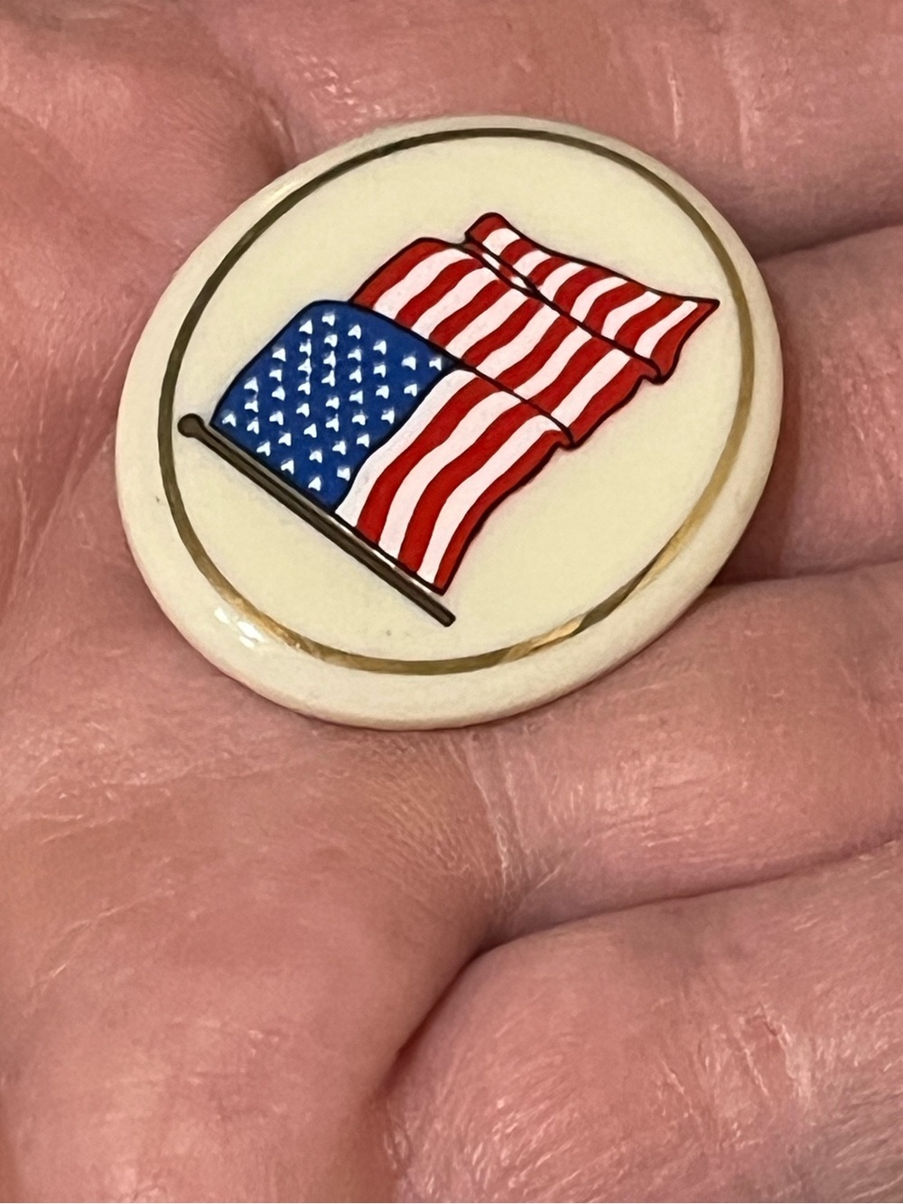 Lenox Vintage American Flag Brooch - Picture 7 of 9